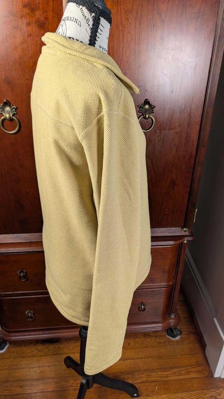 The North Face Men's Textured Cap Rock 1/4 Zip Pullover Kelp Tan, Size M - Picture 2 of 9